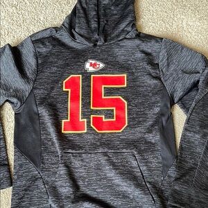Gray Hoodie with Red Number 15